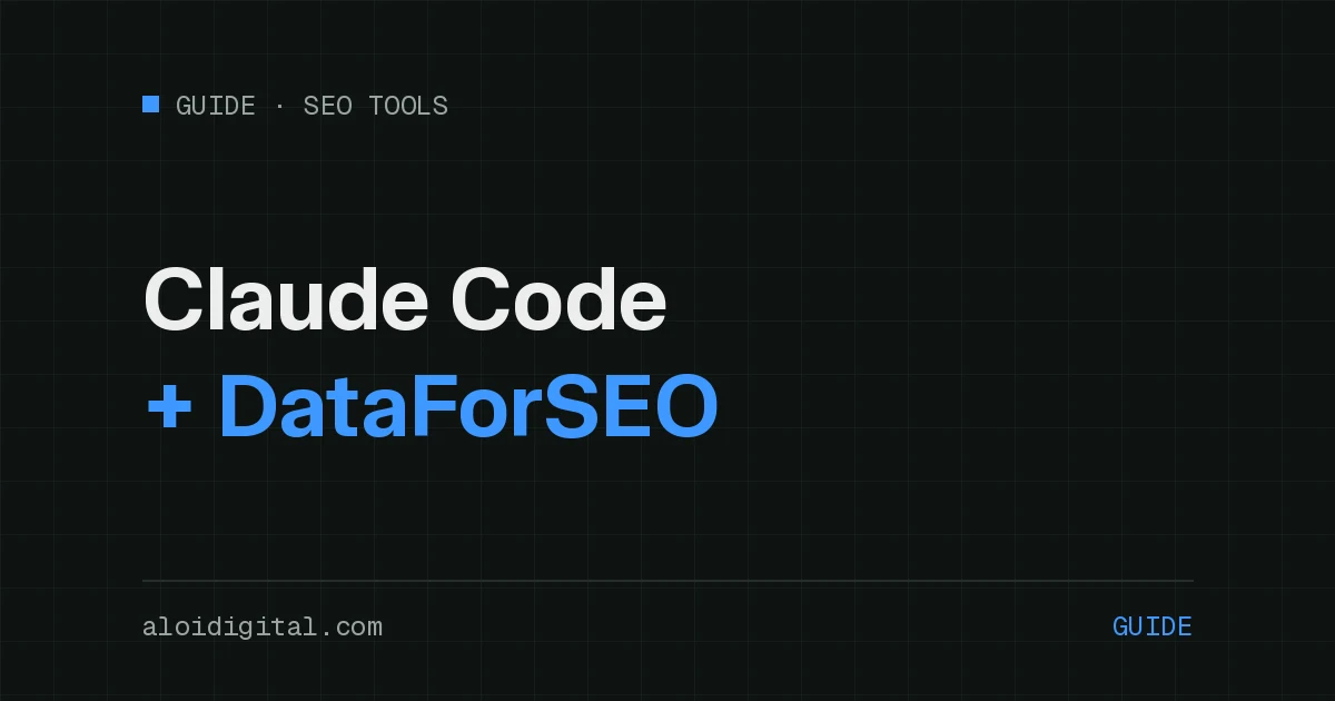 Claude Code for SEO with DataForSEO — guide