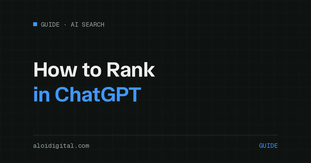 How to Rank in ChatGPT as a Local Business